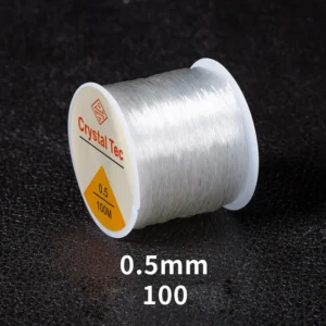 2pcs Transparent Elastic Bracelet String Cord For Jewelry Making And Bracelet Necklace Making,For Sewing Thread