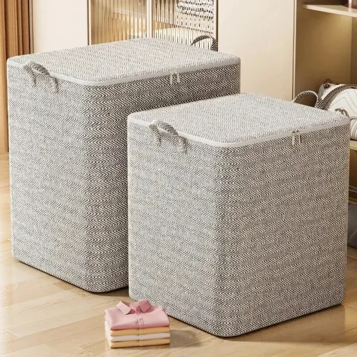 Quilt Storage Bag Large Capacity Duvet Blanket Foldable Sorting Bags Waterproof Dustproof Clothes Organizer Household Moving Bag - Image 2