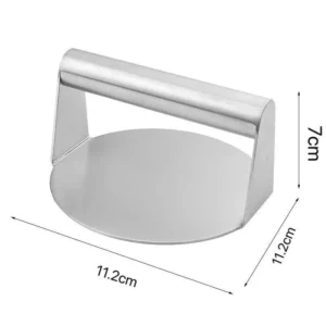 Stainless Steel Smash Burger Press Hamburger Patties Meat Masher Circular Meat Press Mold for Deli Meats Kitchen Accessories