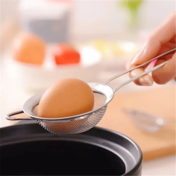 kf-S1395c2122dd04567b171f75cb7ad46a8W 3pcs Stainless Steel Juice & Soya Milk Strainer Sieve Ultra Fine Mesh Oil Grid Fishing Dumplings Household Hotpot Leaky Spoon - Image 2