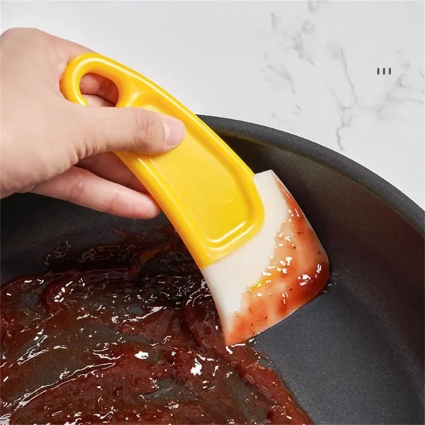Cleaning Silicone Spatula Kitchen Scraper Soft Blade Scraper Brush Dirty Pan Pot Dishes Cleaner Tools Silicone Kitchen Utensils - Image 2