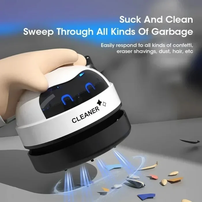 kf-S17894c5772604e069fe6615c47ec20a5x Desk Table Dust Vacuum Handheld Mini Vacuum Cleaner USB Table Sweeper Home Office Desktop Pencil Crumbs Cleaner Vacuum Cleaner - Image 1
