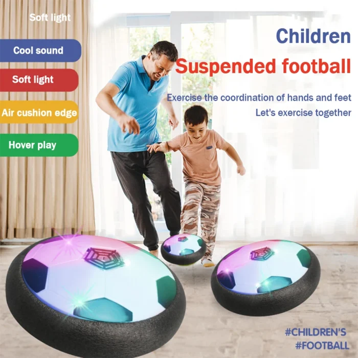 kf-S189e872100e943dcb43072a20b755dc7P 1 Pcs Battery Type Electric Light Air Cushion Indoor Parent Child Exercise Suspended Football - Image 1