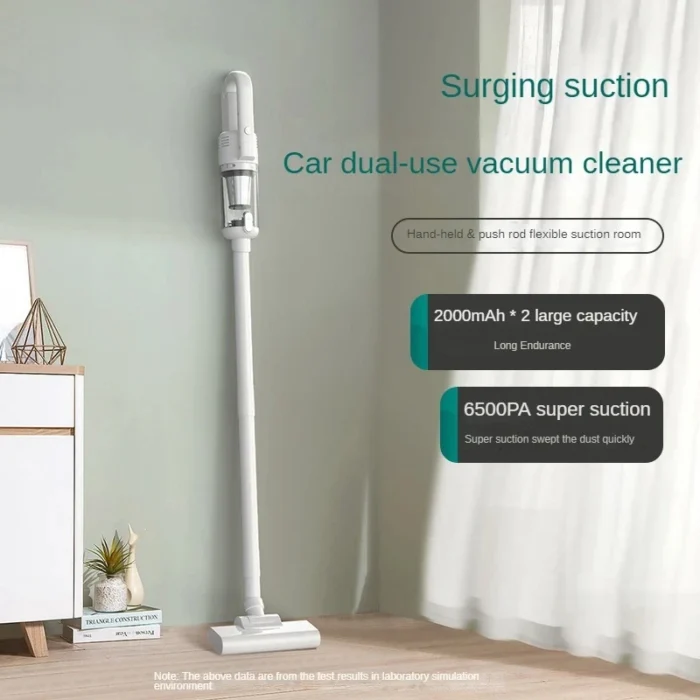 kf-S192492666cd242cbbcefdb050b1fd40fC Multifunction Home-appliance 6500Pa Cleaning Machine Powerful Wireless Car Vacuum Cleaner Metal Strainer Portable Handheld - Image 1