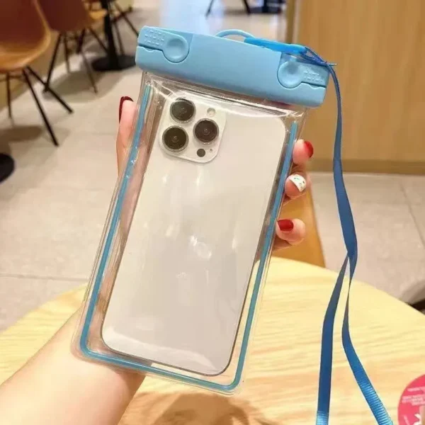 Universal Sealed Phone Waterproof Pouch Lanyard Crossbody Touchable Swimming Diving Phone Case - Image 5