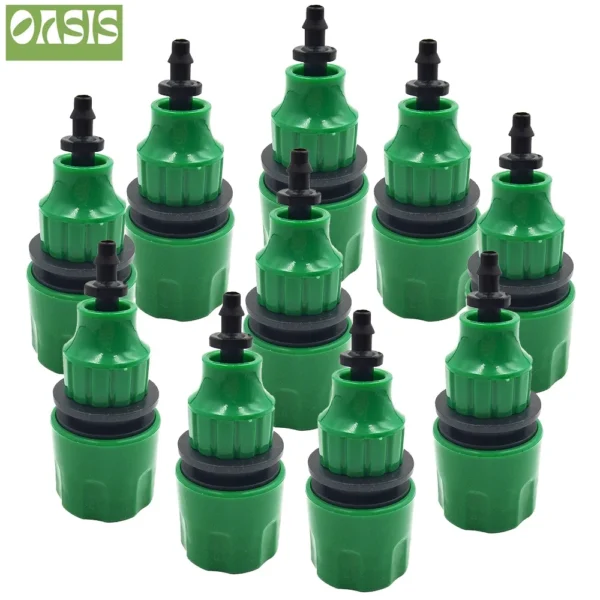5pcs Water Pipe Quick Connector Plastic Hose Pipe Connector For Garden Pipeline Drip Irrigation System Watering Equipment Parts - Image 1