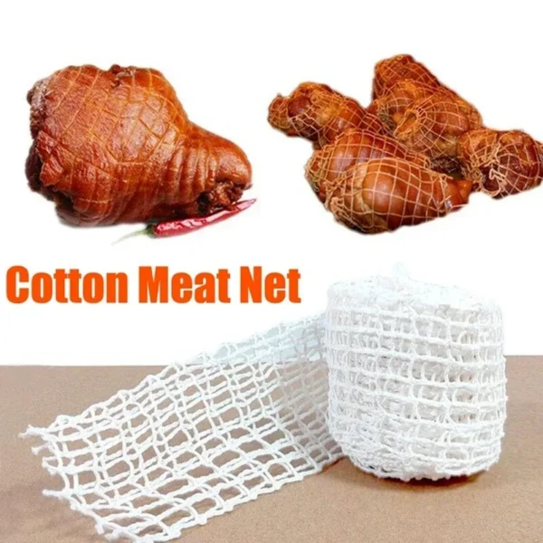 3 Meters Cotton Meat Net Ham Sausage Net Butcher's String Sausage Roll Hot Dog Sausage Casing Packaging Tools Meat Cooking Tool - Image 2