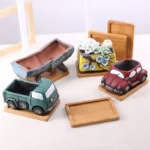 Multi Bamboo Tray Wood Saucer Flower Pot Tray Cup Pad Coaster Plate for Kitchen Decorative Plate Creative Coaster Coffee Cup Mat - Image 5