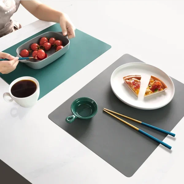 NEW Silicone Waterproof Placemat Table Mat Heat Insulation Anti-skidding Washable Durable For Kitchen Dining - Image 3