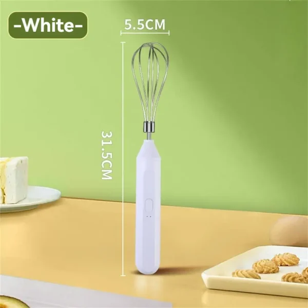 1pcs Handheld Electric Whisk Household Small Creamer With Coffee Frother Egg Whites Mixer - Image 4