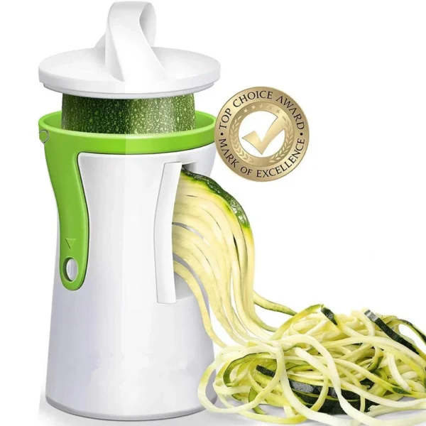 LMETJMA Heavy Duty Spiralizer Vegetable Slicer Vegetable Spiral Slicer Cutter Zucchini Pasta Noodle Spaghetti Maker KC0335 - Image 1