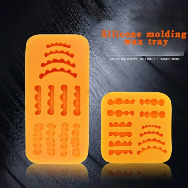 kf-S4d565bc5730f488d99614d54c5fa8f4aO 1 pcs Dental Wax Figure Film Denture Model Base Dental Laboratory Wax Tooth Rubber Model Inverted Mold Dental Lab Tools - Image 1