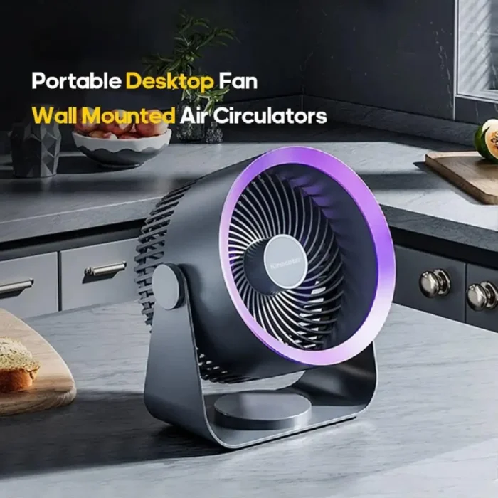 kf-S4d5983f74ac14dc0aeeb8baec5b59b83z Multifunctional Electric Fan Circulator Wireless Portable Home Quiet Ventilator Desktop Wall Ceiling Fan Air Cooler - Image 1
