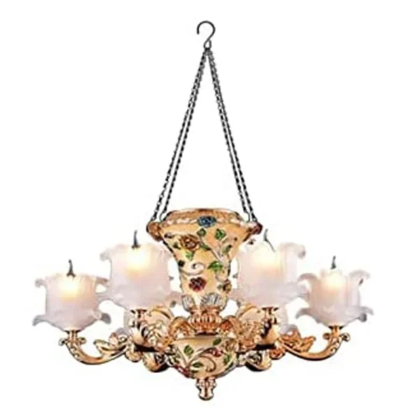 40cm Imitation Rattan Hanging Basket Flower Pot Chain With 3 Hooks Basin Hydroponic Plants Plant Grow Basin Home Garden Decor - Image 3