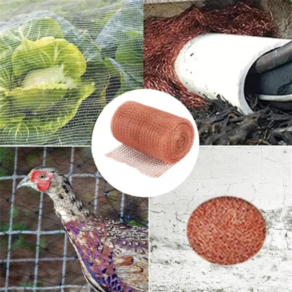 1PC Pure Copper Mesh Anti Snail Copper Wire Filter for Distilling Household Brewed Beer Garden Products - Image 3