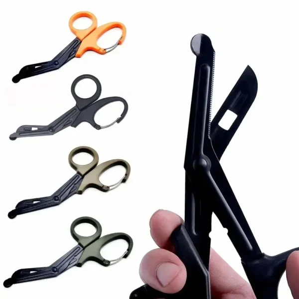 kf-S5a670086b5bf432b8272a0f86a774717c Carbou 18.5cm EMT Trauma Bandage Shears Medical Scissors Emergrncy EDC Outdoor Gear Tactical Rescue First Aid - Image 1