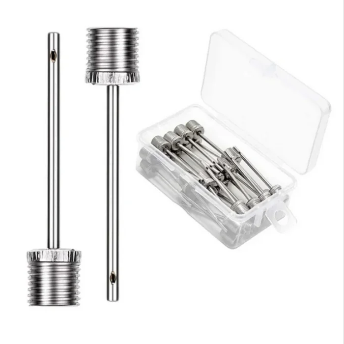 kf-S5b0a2f7b9a304aeb90c0a01d0a6c7c0b4 5/10/20PCS Sport Ball Inflating Pump Needle For Football Basketball Soccer Inflatable Air Valve Adaptor Stainless Steel Pump - Image 1