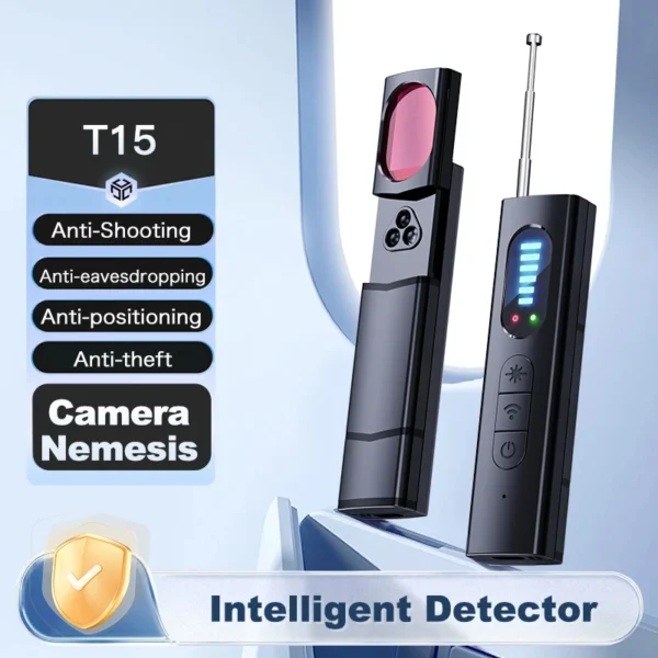 Hidden Camera Detector Anti-Spy Car GPS Tracker Listening Device Bug RF Wireless All Signal Scanner Gadget Security Protection - Image 1