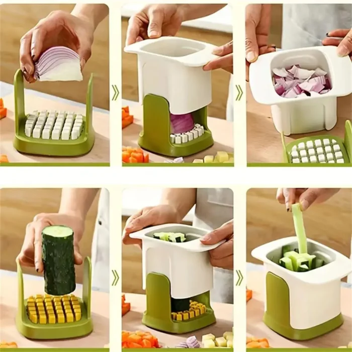 kf-S627da6bb6a854b55bc8aa978ca5eb66fY Multifunctional Vegetable Chopper Onion Dicing Artifact French Fries Slicer Kitchen Gadget Cucumber Potato Slicer Kitchen Tools - Image 4
