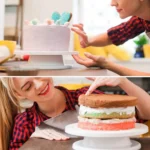 Baking Tools With Non-Slip Edge Plastic Cake Laminating Turntable Table Cake Turntable Laminating Table Cake Tools - Image 6