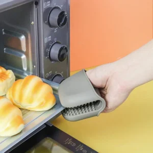 2 Thick Insulated Hand Clips With Anti Slip And High Temperature Resistance Microwave Oven Silicone Gloves Kitchen Baking Gloves