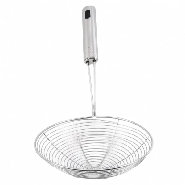 Oval Skimmer Stainless Steel Filter Mesh Oil Pot Food Filter Cookware Colander Fried Filter Kitchen Strainer Baking Cooking Tool - Image 6