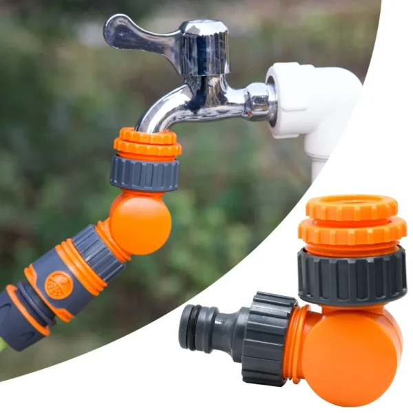 Garden Hose Connector, 1/2 Inch Faucet Adapter, Plastic Quick Connect Click-lock for Watering & Irrigation - Image 1
