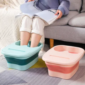 Foldable Footbath Massage Bucket Soaking Bucket Folding Basin Spa Foot Bath Bucket Household Sauna Bathtub Pedicure Bath Bathtub