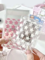 Clear Opp Gift Packaging Bag With Star & Circle Print - A Convenient Way to Store and Display Your Accessories