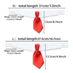 Pet Dog Cat Formal Necktie Tuxedo Bow Tie Black and Red Collar for Dog & Cat Pet Accessories for Wedding Holiday and Party Gift - Image 6