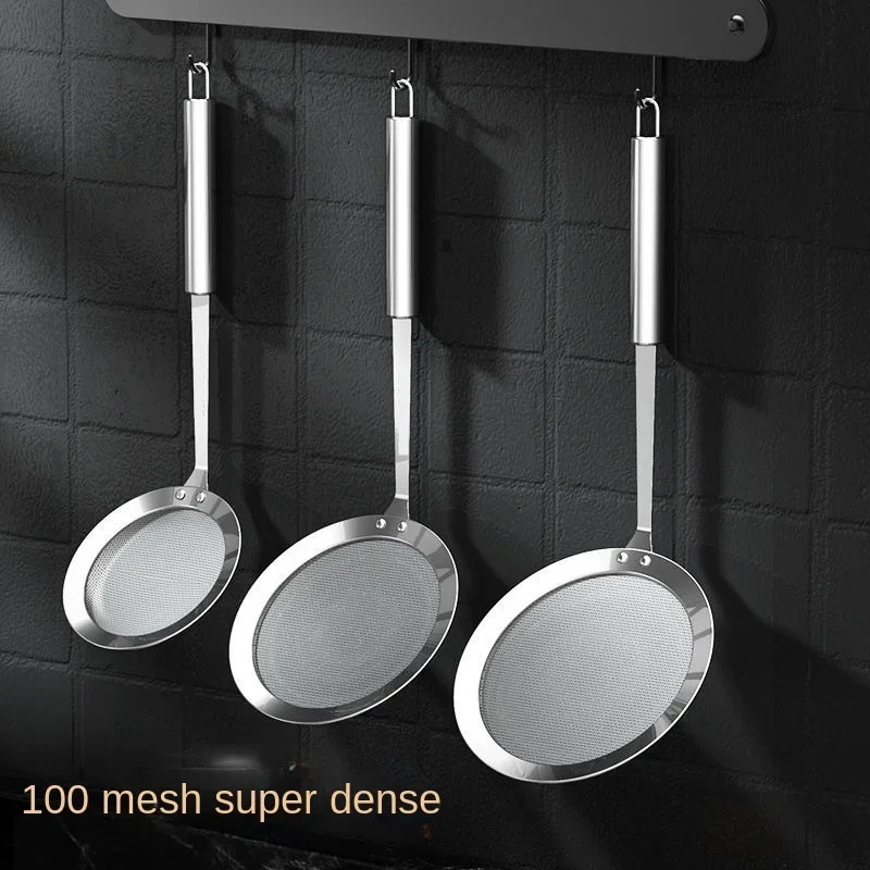 kf-S71dc0b42a98a4608bce06cba8e89b1904 304 Stainless Steel Fine Mesh Filter, Multi-Function Colander for Juice, Coffee, Tea, & Vegetables, Kitchen Accessories - Image 1