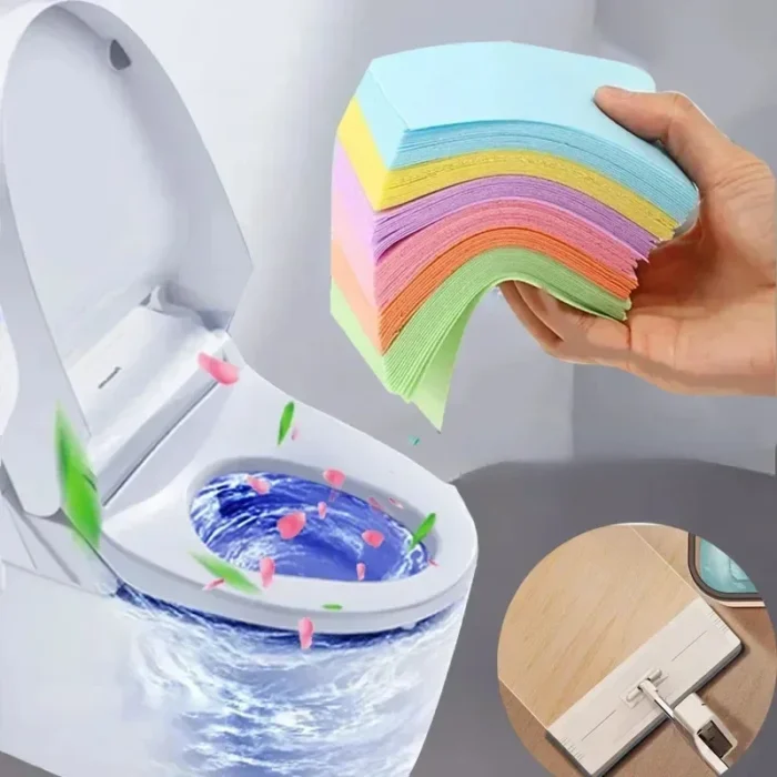 Floor Cleaner Tablets Water-Soluble Sterilizing Fragrant Bathroom Kitchen Deodorant Dirt Toilet Cleaning Sheet - Image 1