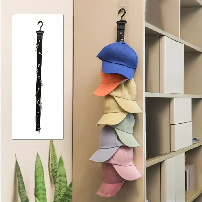 kf-S78a35a805968481a9c7eb8cca162b0fdy 1PC Hanging with Hook with Metal Clips Hat Collections Caps Rack Hat Golf Caps Stand for Baseball Caps Golf Caps - Image 1
