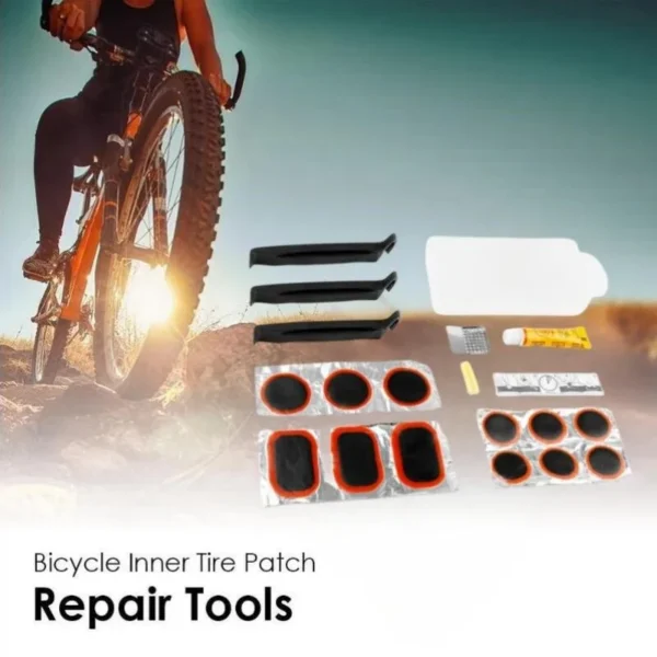 Bike Tire Repair Kit Multifunctional Bike Repair Tool Tire Puncture Repair Kit Tire Fix Self-Adhesive Tire Patch Kit Flat Tire - Image 1