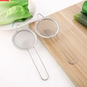 3pcs Stainless Steel Juice & Soya Milk Strainer Sieve Ultra Fine Mesh Oil Grid Fishing Dumplings Household Hotpot Leaky Spoon