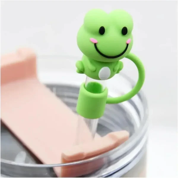 5/1Pcs Straw Cover Cap for Stanley Cup Silicone Straw Topper Compatible with 30&40Oz Tumbler with Handle Dust-Proof Reusable - Image 2