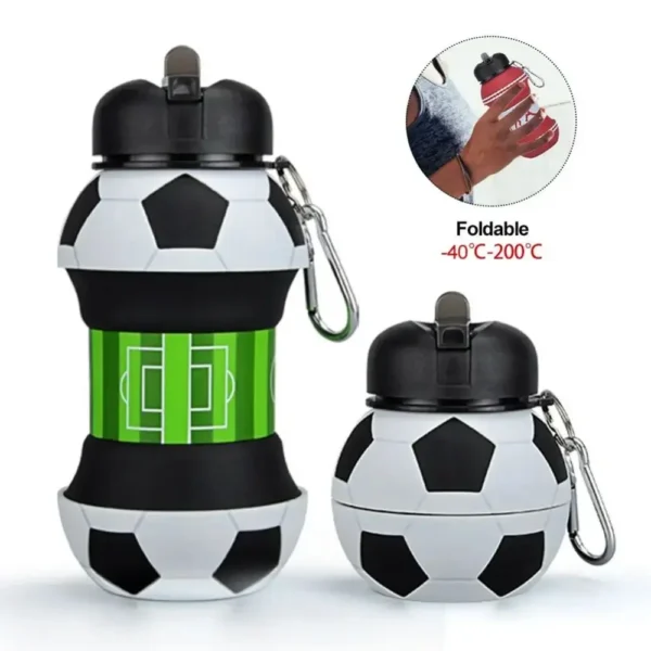 Fold Water Bottle Cups Mug Outdoor Sports Basketball Football Baseball Tennis Golf School Leakproof Portable Kids Water Bottle - Image 5