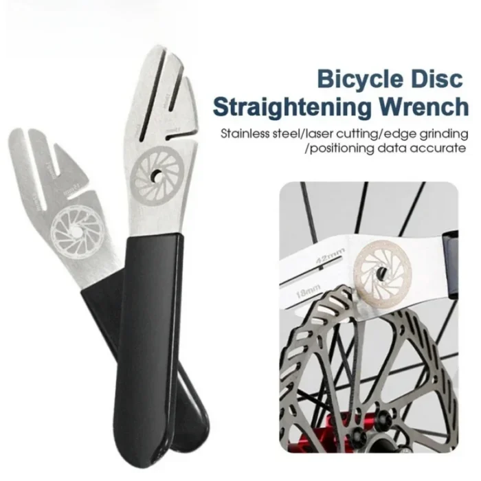 kf-Sa540771a5f2b4b1285afe9a3346a1625p Bicycle Tool Disc Brake Rotor Alignment Truing Tools MTB Flattening Correction Wrench Stainless Steel Bike Repair Tool - Image 1