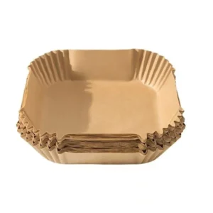 50pcs Air Fryer Paper Grease Absorbent Paper For Household Baking Pans With Thickened Silicone Paper Pads