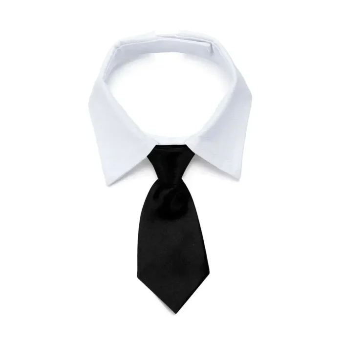 kf-Sb661e9baf8444a76a479e9db2e70b77du Pet Dog Cat Formal Necktie Tuxedo Bow Tie Black and Red Collar for Dog & Cat Pet Accessories for Wedding Holiday and Party Gift - Image 4