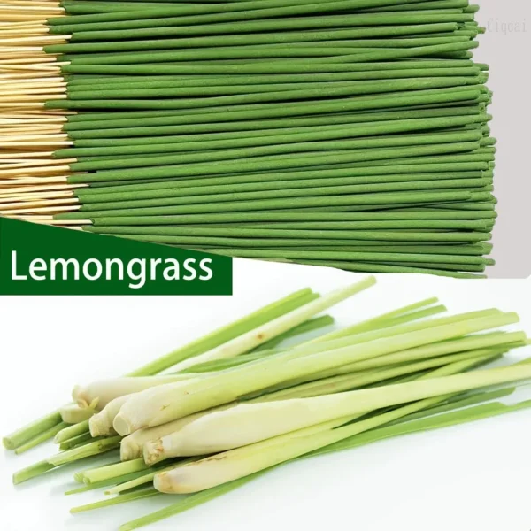45 Min Burn Citronella Incense Sticks Lemongrass Scent Air Purifying for Camping Patio Holiday Decor Halloween Christmas Easter - Image 1