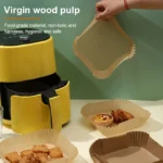 100Pcs Air Fryer Paper Oil Proof Isolation Paper Tray Disposable Non Stick Baking Pad Convenient And Durable Air Fryer Square - Image 5