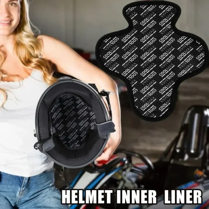 kf-Sc4160af12d814b45b549c1ef675f3f96C Breathable Motorcycle Helmet Insert Liner Cap Cushion Pad Quick-drying Sweat Wicking Helmet Insulation Lining Pad - Image 1