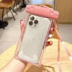Universal Sealed Phone Waterproof Pouch Lanyard Crossbody Touchable Swimming Diving Phone Case - Image 2