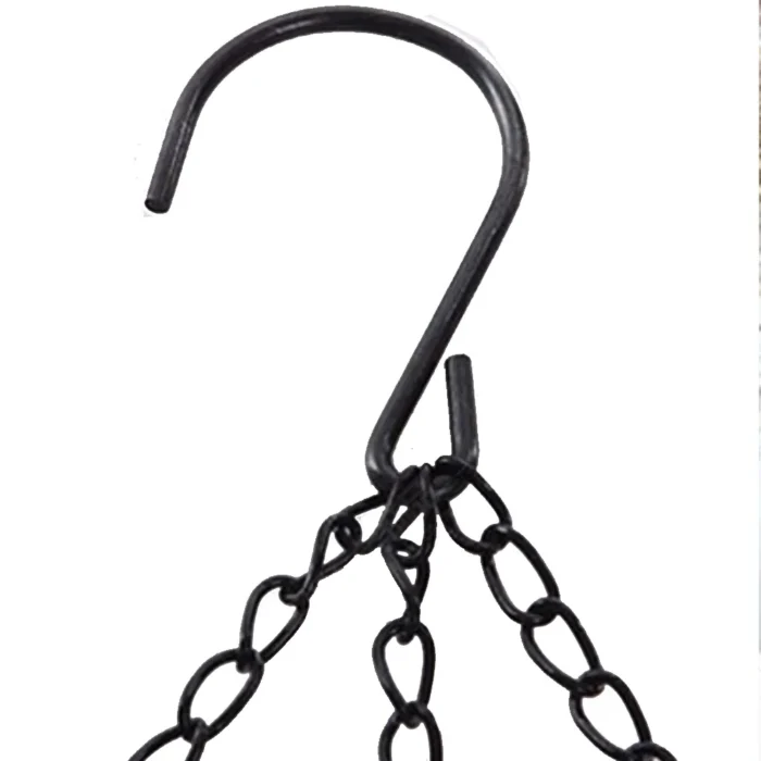 kf-Sc6d039c03a0c4c26a52f67476f84f3ccc 40cm Imitation Rattan Hanging Basket Flower Pot Chain With 3 Hooks Basin Hydroponic Plants Plant Grow Basin Home Garden Decor - Image 5