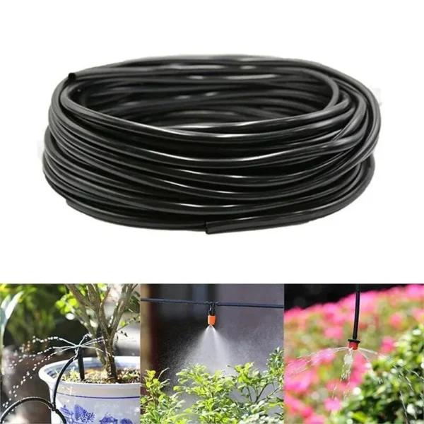 5M DIY Garden Watering Drip Irrigation Hose System Distribution Tubing Watering Line Garden Drip Irrigation Hose for Watering - Image 1