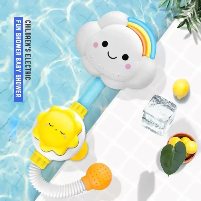 kf-Scd158a72e625484a91fd2f6afc516f71x Kids Bath Toys Water Game for Kids Clouds Model Faucet Shower Water Spray Kids Toy Splashes Bathroom Sprinkler Kids Toy - Image 1