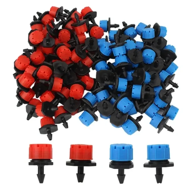 kf-Se57fb685f3cb48b1a625cc851f54eb43k 10/50pcs Adjustable Drip Irrigation Sprinklers, 1/4'' Micro Drippers for Watering System, Emitter for Garden Plants - Image 1