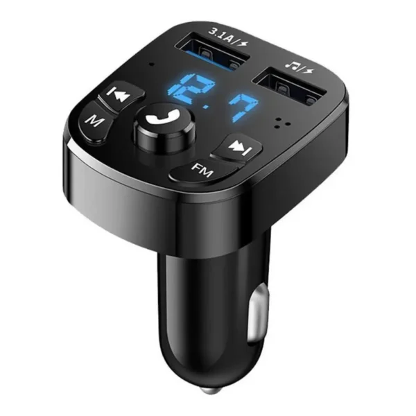 Car Mp3 Player Dual Usb Fast Charger Fm Bluetooth Receiver Bluetooth Compatible 5.0 Fm Transmitter Usb Flash Drive Plug Car Kit - Image 1