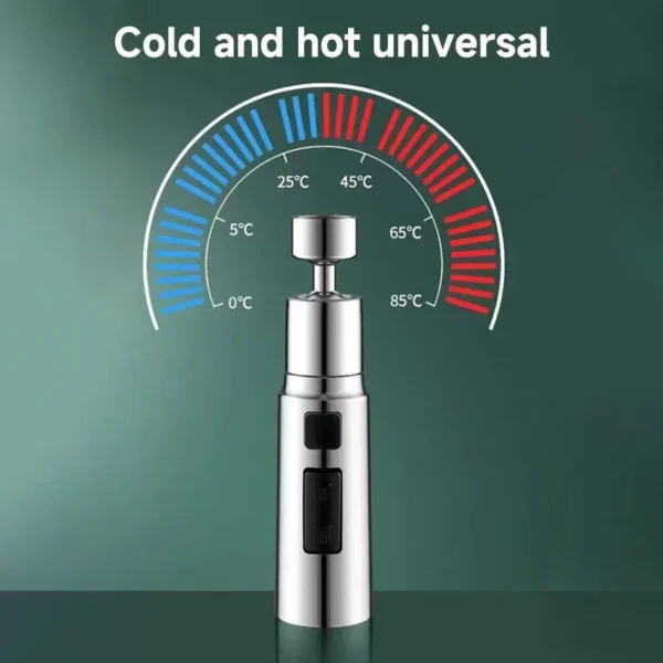 1pc 3 Three ModesFaucet Extender Metal Alloy Head Water Saver Home Extended Shower Spray Filter - Image 4